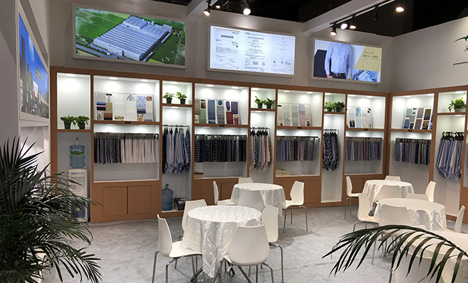 Zhongbang Textile participated in the 2020 Shanghai Intertextile Autumn and Winter Fabric Expo